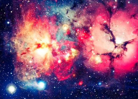 Bright galaxy in deep space Foto stock