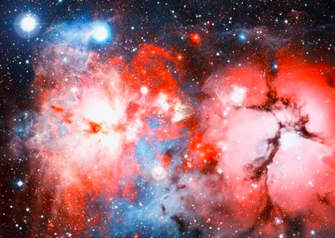 Bright galaxy in deep space Foto stock