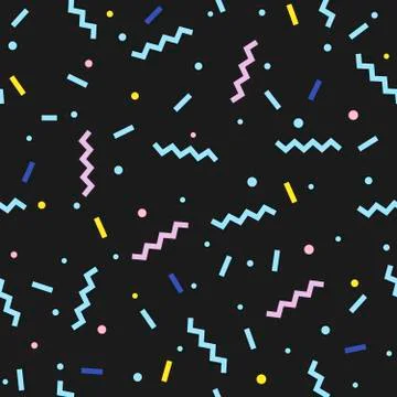 Bright geometric festive seamless pattern. For the cover design, background,  Stock Illustration