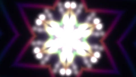 Bright geometric pattern with colorful light effects Stock Footage 340240442