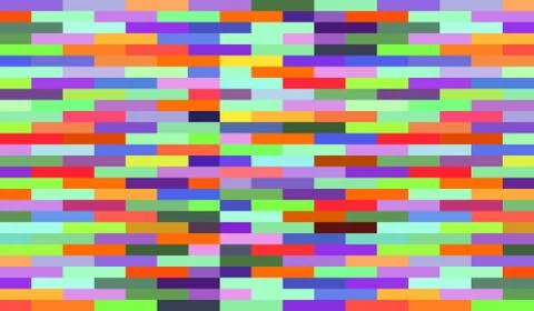 Bright geometric pattern composed of yellow, green and blue blocks background Stock Illustration