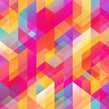 Bright geometric pattern Stock Illustration