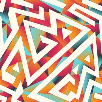 Bright geometric pattern Stock Illustration