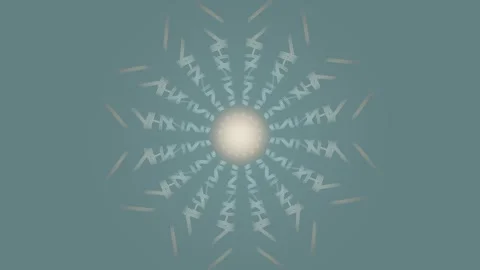 Bright geometric pattern with radiating lines and central circle Stock Footage 337377668