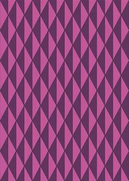 A bright geometric pattern of rows of triangles in pink and purple. イラスト素材