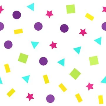 Bright geometric pattern. Seamless vector background Stock Illustration