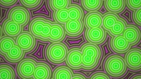 Bright geometric patterns in green and purple colors Stock Footage 340358187