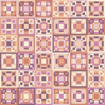 Bright geometric seamless pattern with diamonds and stripes Stockillustratie