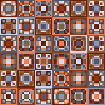 Bright geometric seamless pattern with diamonds and stripes イラスト素材