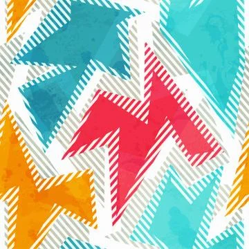 Bright geometric seamless pattern イラスト素材