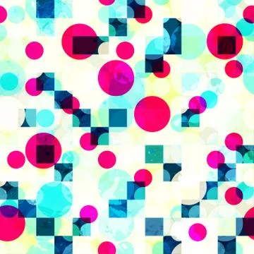 Bright geometric seamless pattern Stock Illustration