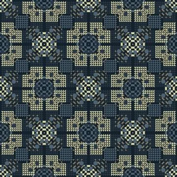 Bright geometric seamless pattern Stock Illustration