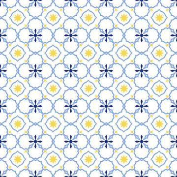 Bright geometric seamless pattern. Mosaic color ornament print. Tile trendy o Stockillustratie