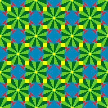 Bright geometric seamless pattern with rhombuses. Abstract background decoration Stock Illustration