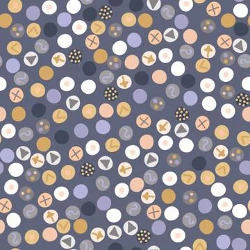 Bright geometric tiny polka dot seamless pattern. All over print vector 스톡 일러스트