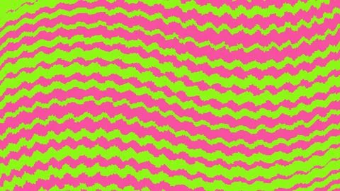 Bright geometric zigzag pattern in pink and lime green Stock Illustration