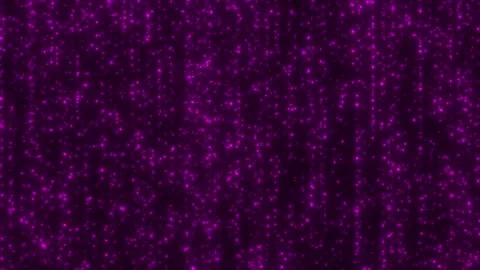 Bright glamorous background of falling lilac neon sparkles. Stock Footage 154136124