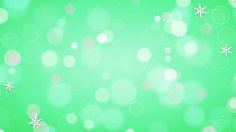 Bright Glitter Snowflakes Border Abstract Background in Emerald Green Palet.. Stock Illustration