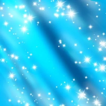 Bright glitters on a soft blue Stock Photos