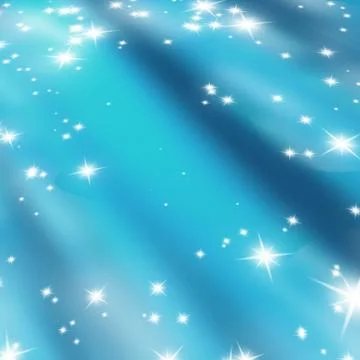 Bright glitters on a soft blue Stock Photos