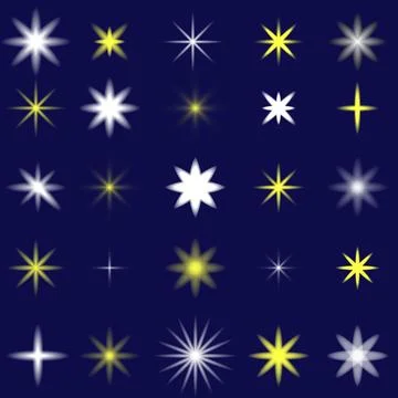 A bright glow effect with lots of shiny particles on a vector background. Fir Stock Illustration