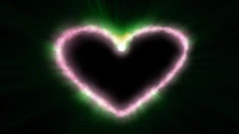 Bright glow hearts abstract background Stock Illustration