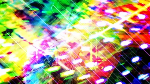 Bright Glowing Abstract Rainbow Texture Stock Footage 115059511