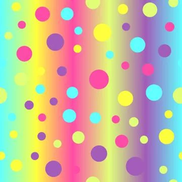 Bright glowing circle pattern. Seamless vector background Illustrazione stock