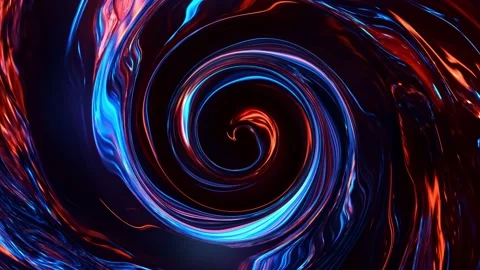 Bright glowing circles blue and red color abstract background Stock-Footage 201032991