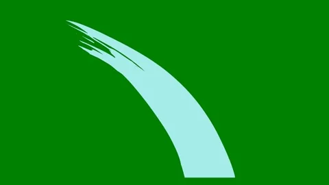 A bright glowing curve effect on green screen perfect for modern Stock Footage 301386944