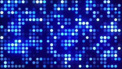 Bright glowing disco background of blue gradient lights motion. Blue neon disco Stock-Footage 339703997