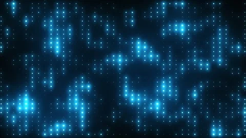 Bright glowing disco background of a vibrant flashing lights wall. Disco party Stock Footage 312277849