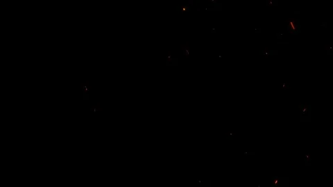Bright glowing fire particles rising fast in a fiery sky with smoke 스톡 동영상 302205915