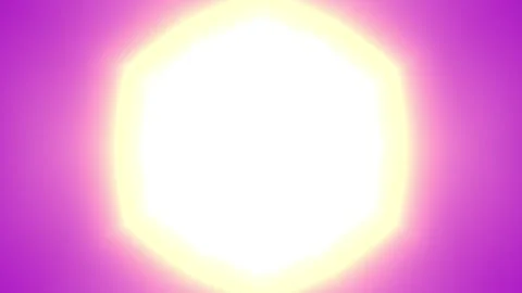 Bright glowing light burst effect with soft pink and purple background Video stock 333370582