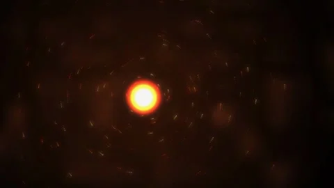Bright glowing light with swirling pattern. 2d animation Stock Footage 342579662
