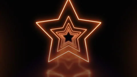 Bright glowing neon background animation. Endless futuristic mirror tunnel Stock Footage 279853817
