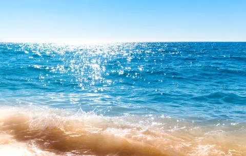 Bright glowing ocean surface Foto stock