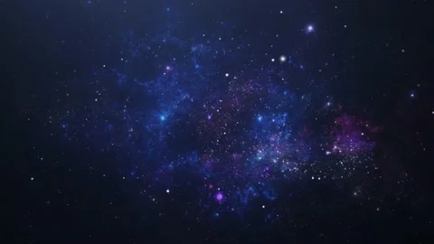 Bright glowing outer space nebula. Stock Footage 233341280