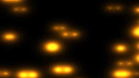Bright glowing particles move in a dark background Stock Footage 338242127