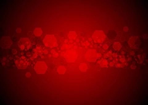 Bright glowing red hexagons tech background Bright glowing red hexagons ab... Stock Photos