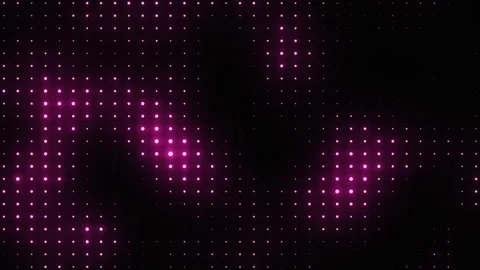 Bright glowing rose gold disco background. Crimson flashing wall lights Stock Footage 307867928