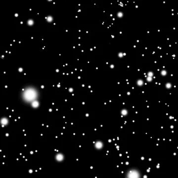 Bright Glowing Spots Seamless Pattern, First Snow Fall on Dark background o.. Stock Photos