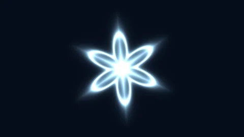 Bright glowing star shape on dark background Stock Footage 340778733