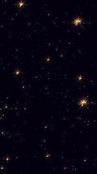 Bright glowing stars twinkle on deep space dark background celestial galaxy Stock Illustration