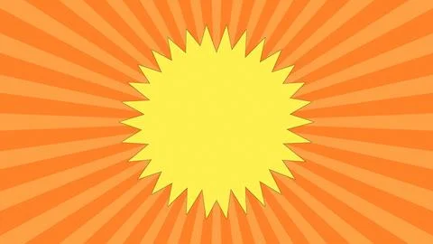 Bright glowing sunburst explosion with sharp rays illustration Stock Illustration