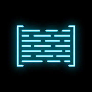 Bright glowing symbol of text editing cursor highlight Stock Illustration