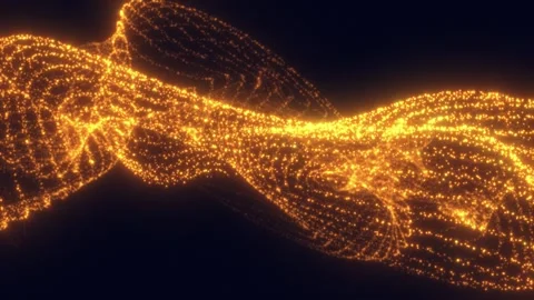 Bright glowing Waves Stock Footage 278582615