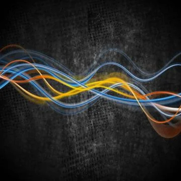 Bright glowing waves vector grunge background Bright glowing waves vector ... 写真素材