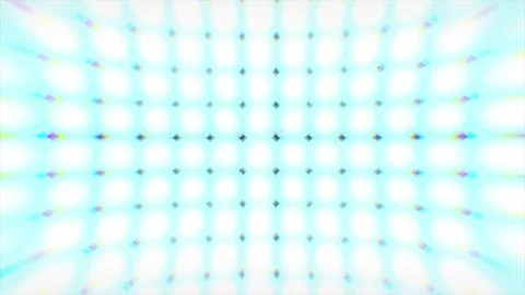 Bright glowing white led display perspective Illustrazione stock