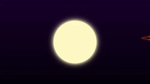 Bright glowing white sphere particle trail graphic Video stock 341845326